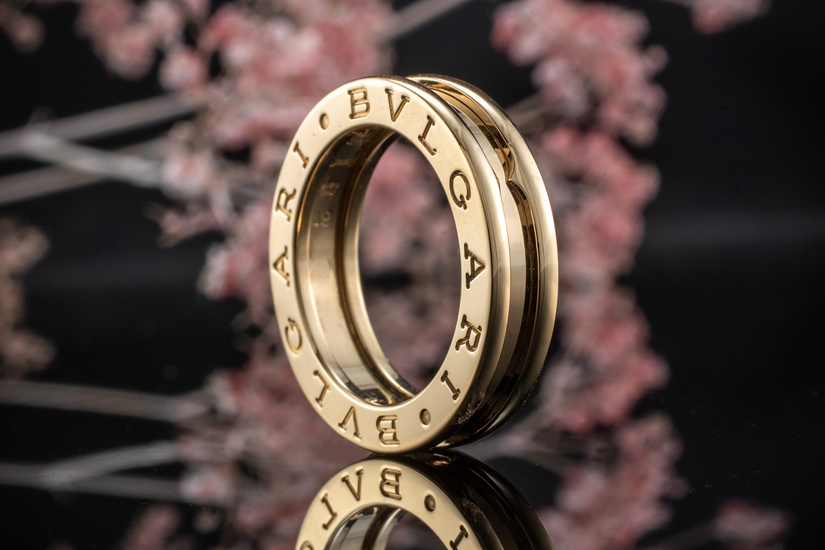 Damenring Zirkonia weiß 750er Gold 18 Karat vergoldet gelbgold Damen R2697