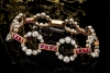 Antikes Armband Vintage Diamanten und Rubine detailverliebt in Gelbgold 