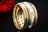Wempe Ring Drehring mit Diamant Herzen in Weißgold Gelbgold 750 Bicolor 