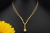 Y-Collier Goldene Südsee Perle und Diamanten Handarbeit in Gelbgold 750 