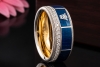 Wellendorff Ring Blaue Lagune Drehring mit Diamanten in 750er Weißgold 