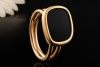 Roberto Coin Ring Schwarze Jade Asymmetrisches Design in 750er Roségold 