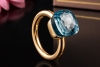 Pomellato Nudo Ring Classic Himmelblauer Topas in Rosegold 750 Full Set 