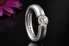 Niessing Spannring Solitär Ring Rund Diamant Brillant 1,06 Ct Platin 950 