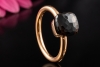 Pomellato Nudo Ring Classic Brauner Rauchquarz in Rosegold 750 Größe 66 