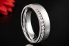 Christian Bauer Memoire Bandring mit Diamanten Seidenmatt in Platin 950 