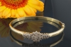 Armreif Armband mit 1 Carat Cognac Diamanten Brillanten in Gelbgold 585 