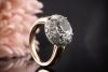Kleiner Pomellato Ring Tabou mit weißem Topas in 750er Rosegold Rotgold 