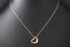 Tiffany Collier Kette Open Heart Elsa Peretti Herz 5 Diamanten Gold 750 