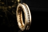 BVLGARI B.zero1 1-Band Memoire Ring Diamanten Gelbgold 750 Größe 53 OVP 