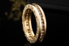 BVLGARI B.zero1 1-Band Memoire Ring Diamanten Gelbgold 750 Größe 51 OVP 