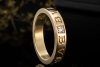 BVLGARI B.zero1 Ring Essential Band Solitär Diamant in Gelbgold 750 OVP 