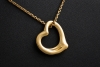 Tiffany & Co. Herz Anhänger Elsa Peretti Open Heart in 750er Gelbgold 