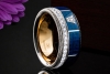 Wellendorff Ring Blaue Lagune Drehring Weißgold mit Diamanten Full Set 