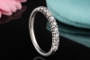 Tiffany & Co Forever Halbmemoire Ring mit 9 Diamanten in 950er Platin 51 