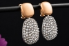 Hollfelder Punk-Couture Ohrringe Ohrhänger Graue Diamanten in 750er Gold 