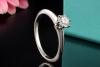 Tiffany & Co Solitär Ring Setting Diamant 0,34 Lupenrein Platin Full Set 