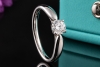 Tiffany & Co. Harmony Solitär Ring mit Diamant 0,37 Ct. 950er Platin OVP 