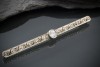 Alte Brosche / Nadel Art deco mit Diamanten 0,50 Carat 585er Gold  