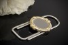 Chopard exklusive Geldscheinklammer St. Moritz Stahl und 750er Gelbgold neuw. 