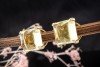 Buchwald Ohrringe Ohrstecker Lemon Citrin Diamanten Gelbgold UVP 4.420,- 