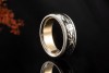 Wellendorff Ring Drehring Schwarze Seide Diamant 750er Weißgold Gr. 51,5 