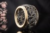 Pomellato Ring Arabesque Graue Titan Arbeit in Roségold 750 Ringgröße 53 