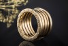 BVLGARI B.zero1 5-Band Ring beweglich in 750er Gelbgold Neuwertig Gr. 54 