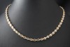 Cartier Collier Klassische Bohnenkette 45 cm in 750er Gelbgold Weißgold 