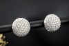Ohrstecker Ohrringe Rund mit 146 Diamanten 3,07 Ct TW IF in Weißgold 750 