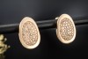 Al Coro Ohrringe Ohrstecker mit Clip Braune Diamanten in 750er Roségold 