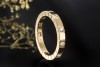 Cartier Lanières Ring Memoire 10 Diamanten Brillanten in 750er Gelbgold 