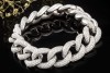 Armband mit 12,75 Ct Diamanten Panzerarmband massiv 139 Gr. Weißgold 750 