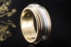 Cartier Drehring Saturn Ring Trinity mit Diamanten in Gold Tricolor 750 