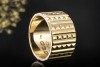 Cartier London Ring Breites Vintage Modell Rarität in Gelbgold 750 Gr 53 