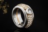 Chopard Happy Diamonds Ring Massiv mit Diamanten Weissgold Gelbgold 750 