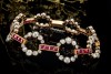 Antikes Armband Vintage Diamanten und Rubine detailverliebt in Gelbgold 