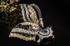 Schmetterling Brosche Anhänger Diamanten Gelb und Weiß in 750er Weißgold 