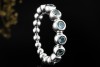 Wempe by Kim Ring Blu Candy mit Aquamarin Beaded Design in Weißgold 750 
