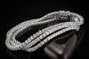 Crivelli Dreireihiges Tennisarmband mit 8,25 Ct Diamanten 750er Weißgold 