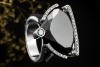 Ring Schwarzer Diamant mit 12 Carat Designer Handarbeit in Weißgold 750 