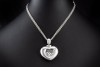 Chopard Happy Diamonds Herz Anhänger XL Modell 12 Diamanten Weißgold 750 