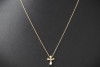 Tiffany & Co. Collier Kette Kreuz Elsa Peretti 51,5 cm in 750er Gelbgold 
