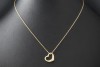 Tiffany Collier Kette Open Heart Elsa Peretti Herz 5 Diamanten Gold 750 