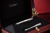 Cartier Love Armreif Kleines Modell 10 Diamanten 750er Weißgold Full Set 