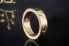 Cartier Love Ring mit 3 Diamanten in 750er Gelbgold Großes Modell Gr. 54 