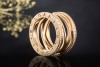 BVLGARI B.zero1 4-Band Ring Zaha Hadid mit Diamanten 52 in Roségold 750 