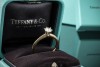 Tiffany & Co Solitär Ring Setting mit Diamant 0,39 Ct in Gelbgold Platin 