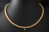 Wellendorff Collier Kette Prinzesse Seidenkordel 45 cm Gelbgold Full Set 