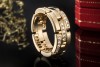 Cartier Ring Maillon Panthère in Gelbgold 750 mit Diamanten 59 Full Set 